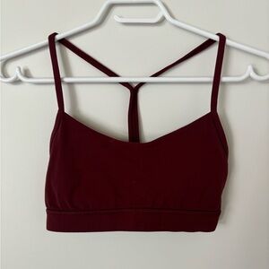 Burgundy Flow Y Bra Nulu lululemon sports bra